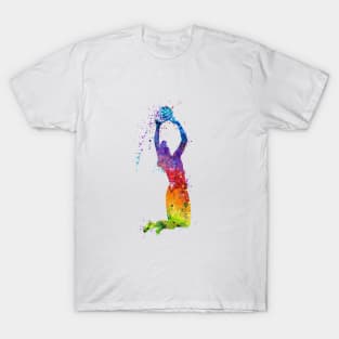 Girl Volleyball Player Setter Watercolor Sport Gift T-Shirt